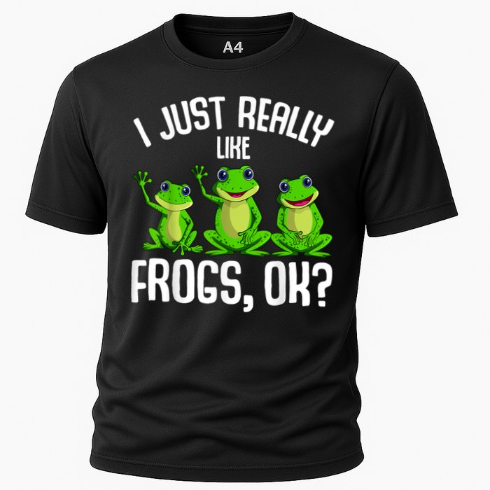 I Just Really Like Frogs Cooling Performance Crew T-Shirt