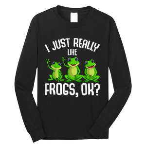 I Just Really Like Frogs Long Sleeve Shirt