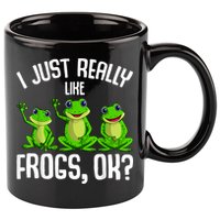 I Just Really Like Frogs 11oz C Handle Ceramic Mug