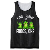 I Just Really Like Frogs Mesh Reversible Basketball Jersey Tank