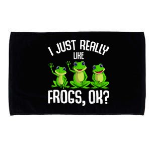 I Just Really Like Frogs Microfiber Hand Towel