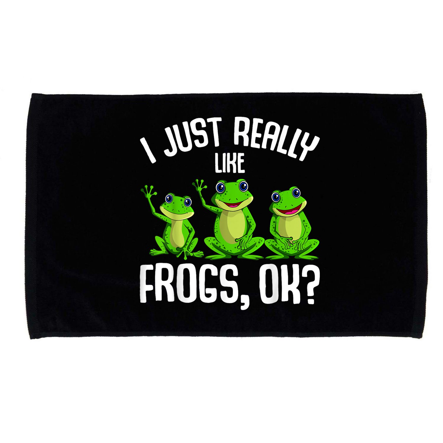 I Just Really Like Frogs Microfiber Hand Towel
