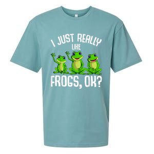 I Just Really Like Frogs Sueded Cloud Jersey T-Shirt