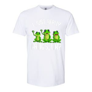 I Just Really Like Frogs Softstyle CVC T-Shirt