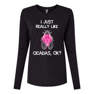 I Just Really Like Cicadas Quote For Cicada Lover Womens Cotton Relaxed Long Sleeve T-Shirt