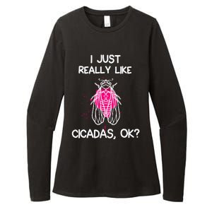 I Just Really Like Cicadas Quote For Cicada Lover Womens CVC Long Sleeve Shirt