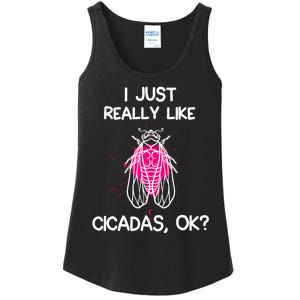 I Just Really Like Cicadas Quote For Cicada Lover Ladies Essential Tank