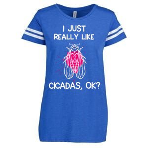 I Just Really Like Cicadas Quote For Cicada Lover Enza Ladies Jersey Football T-Shirt