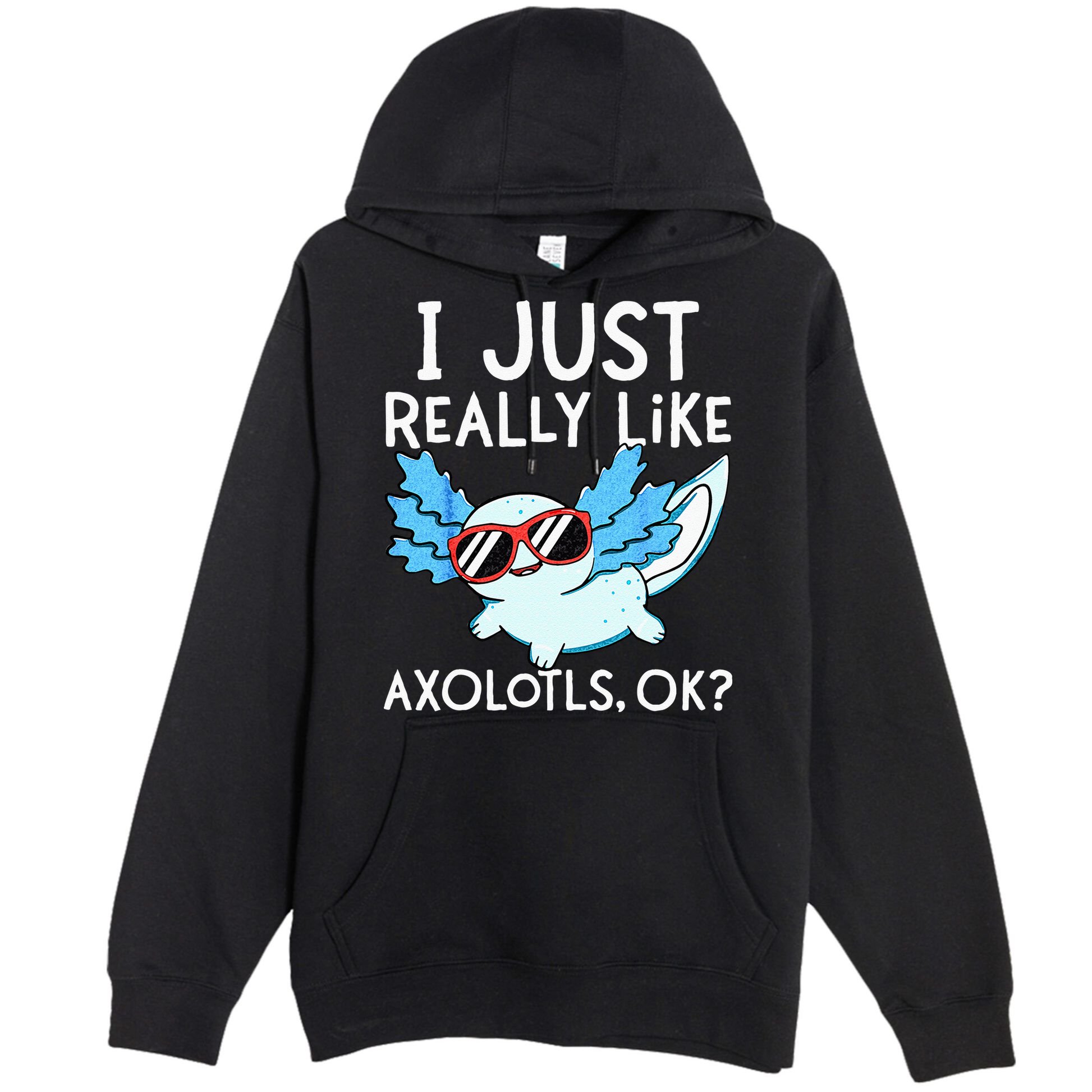 I Just Really Like Axolotls Ok Kawaii Axolotl Premium Pullover Hoodie