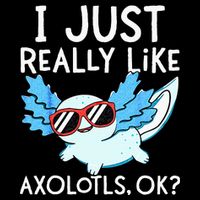 I Just Really Like Axolotls Ok Kawaii Axolotl Short Acrylic Beanie