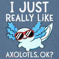 I Just Really Like Axolotls Ok Kawaii Axolotl Garment-Dyed Sweatshirt