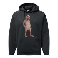 I Just Really Like Naked Moles Ok Funny Naked Mole Rat Performance Fleece Hoodie