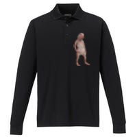 I Just Really Like Naked Moles Ok Funny Naked Mole Rat Performance Long Sleeve Polo