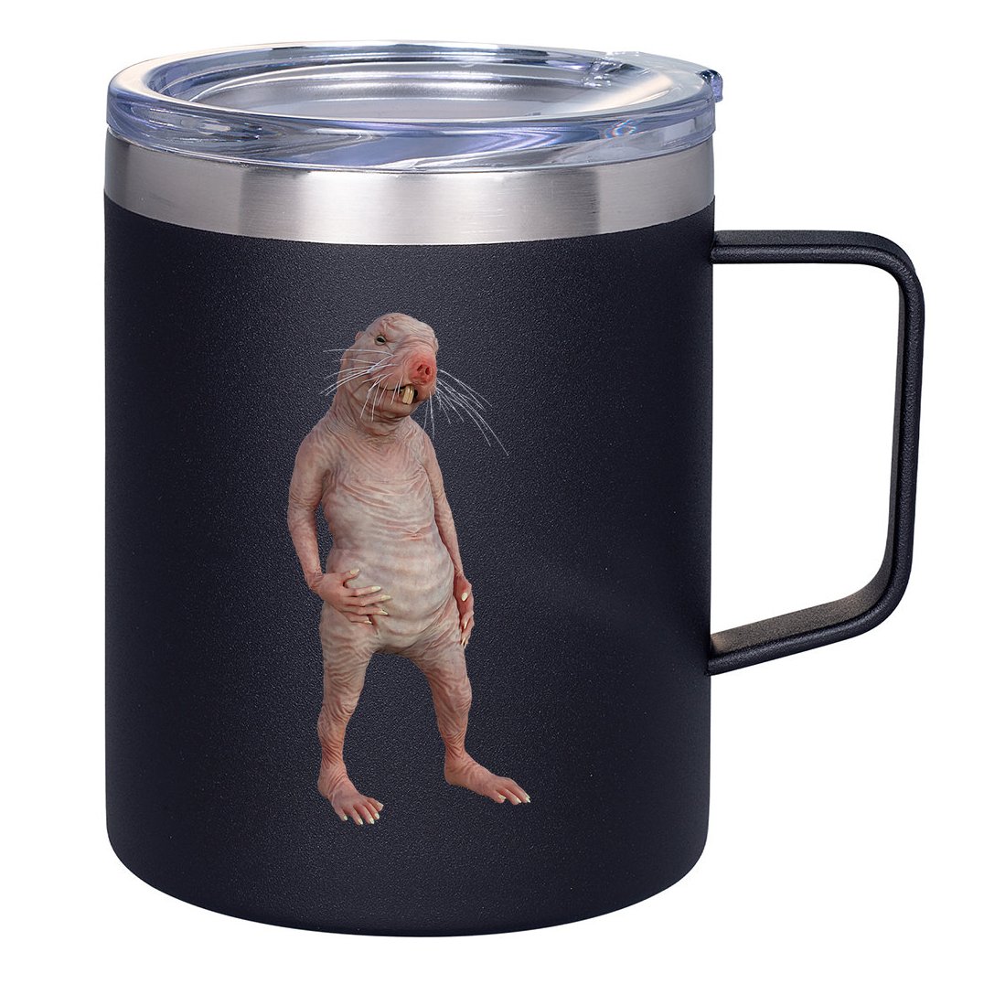 I Just Really Like Naked Moles Ok Funny Naked Mole Rat 12oz Stainless Steel Coffee Mug