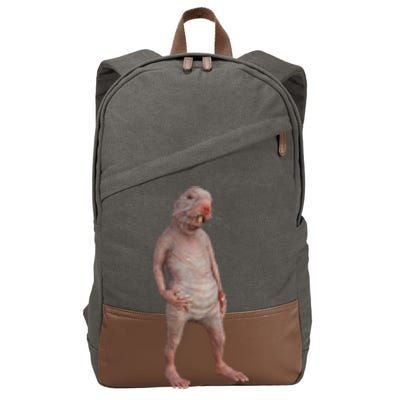 I Just Really Like Naked Moles Ok Funny Naked Mole Rat Cotton Canvas Backpack