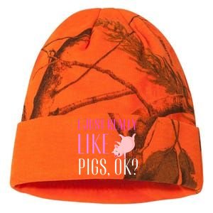 I Just Really Like Pigs Ok? Cute Pink Pigs Kati Licensed 12" Camo Beanie