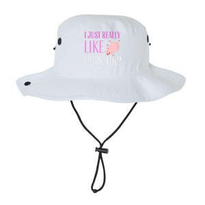 I Just Really Like Pigs Ok? Cute Pink Pigs Legacy Cool Fit Booney Bucket Hat