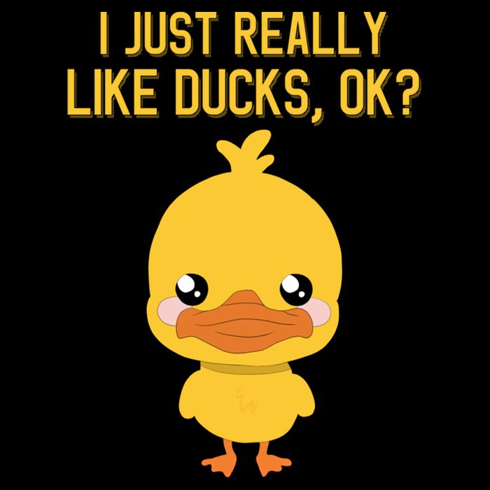 I Just Really Like Ducks Ok? Funny Cute Little Yellow Duck Gift Doggie Tank