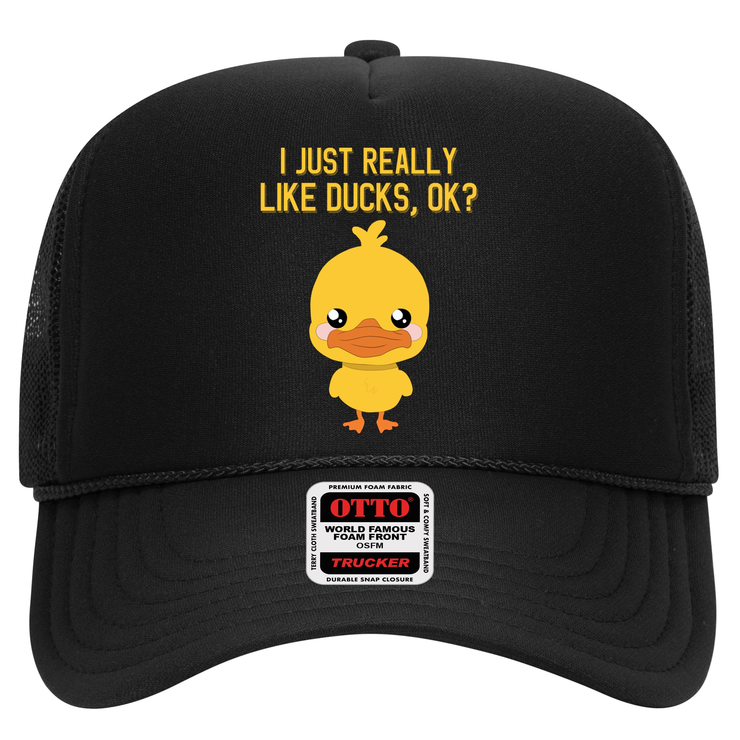 I Just Really Like Ducks Ok? Funny Cute Little Yellow Duck Gift Hat