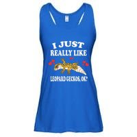 I Just Really Like Leopard Geckos Lizard Lover Gift Ladies Essential Flowy Tank