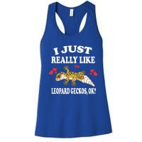 I Just Really Like Leopard Geckos Lizard Lover Gift Women's Racerback Tank