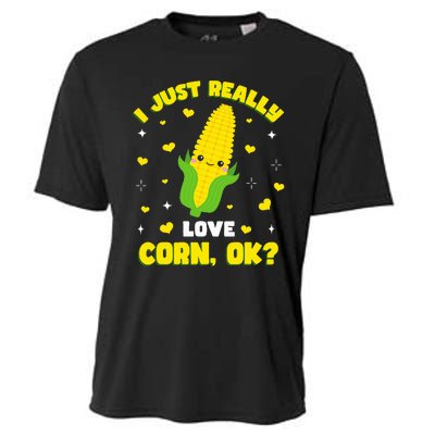 I Just Really Love Corn Cooling Performance Crew T-Shirt