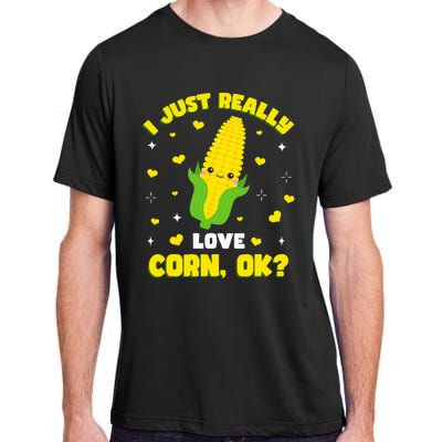 I Just Really Love Corn Adult ChromaSoft Performance T-Shirt