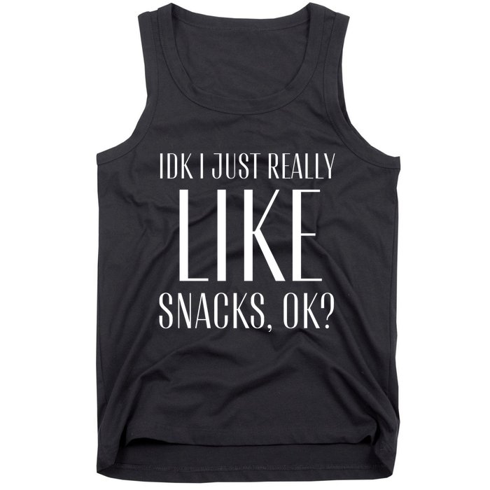 I Just Really Like Snacks Funny Tank Top