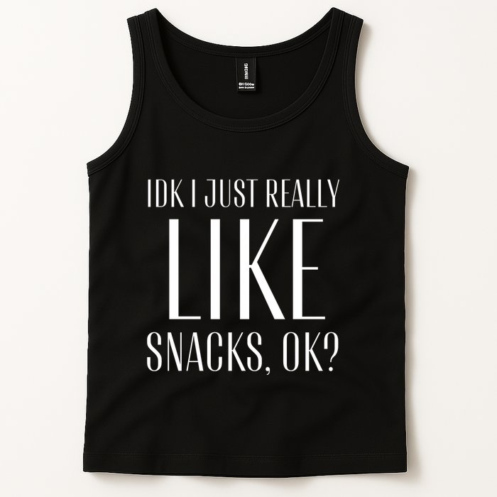 I Just Really Like Snacks Funny Tank Top