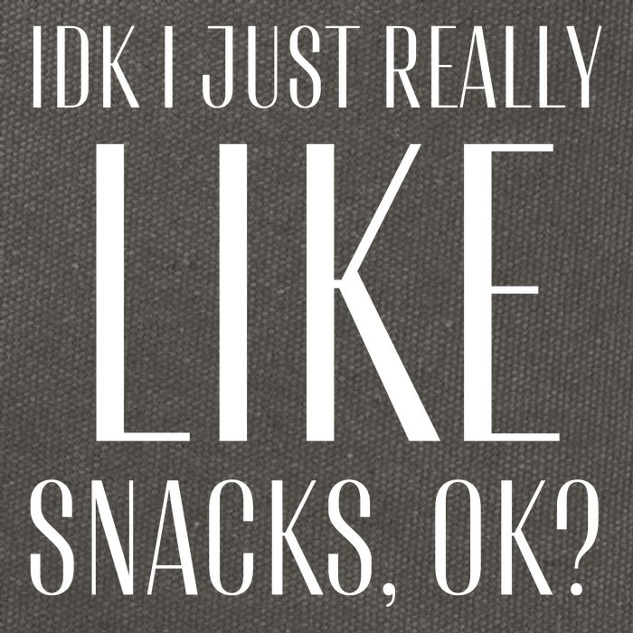 I Just Really Like Snacks Funny Cotton Canvas Backpack