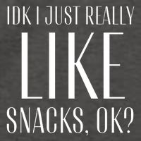 I Just Really Like Snacks Funny Vector Backpack