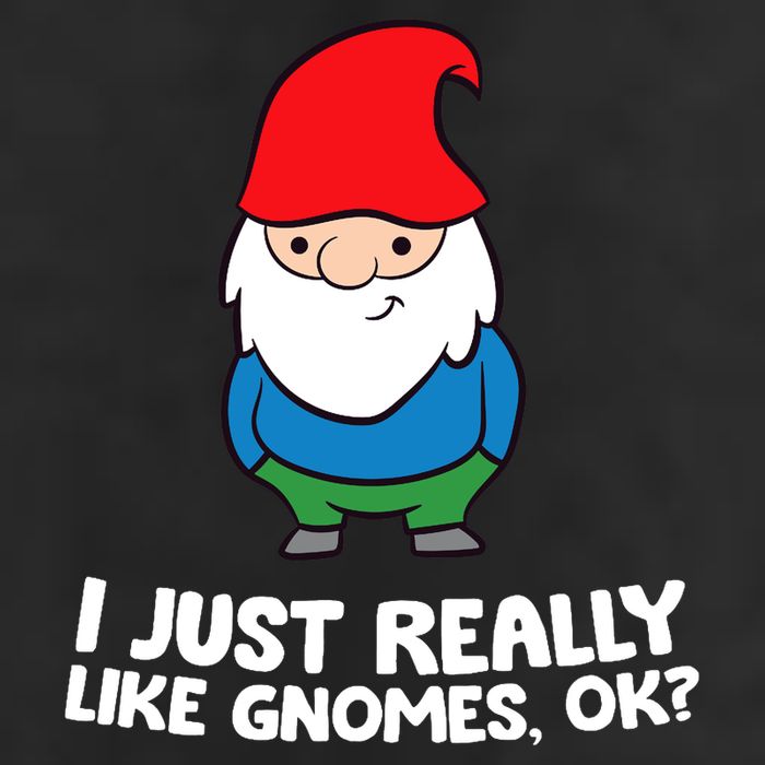 I Just Really Like Gnomes, Ok? Garden Gnome Premium 7 Panel Mesh Trucker Snapback Hat