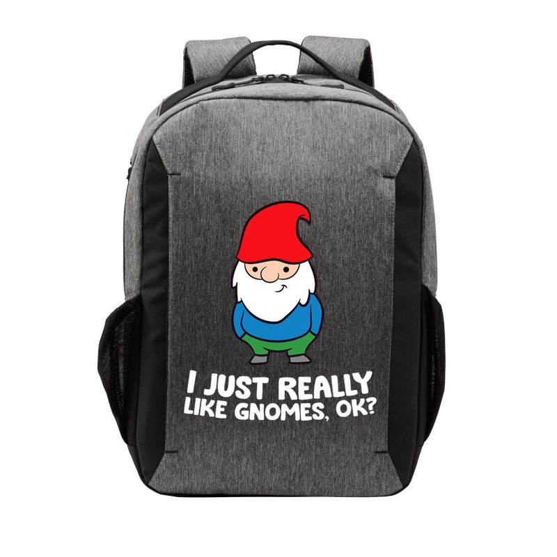 I Just Really Like Gnomes, Ok? Garden Gnome Premium Vector Backpack