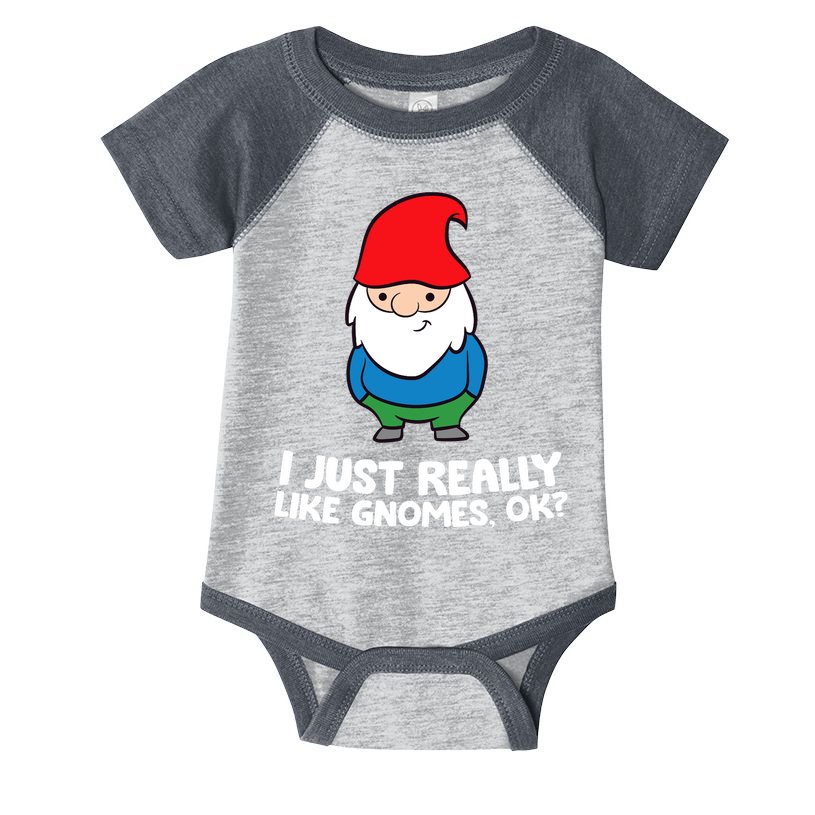 I Just Really Like Gnomes, Ok? Garden Gnome Premium Infant Baby Jersey Bodysuit