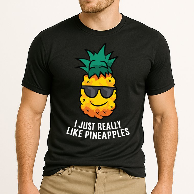 I Just Really Like Pineapples Cute Pineapple Summer Funny Gift Performance Shirt