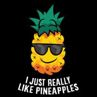 I Just Really Like Pineapples Cute Pineapple Summer Funny Gift Drawstring Bag