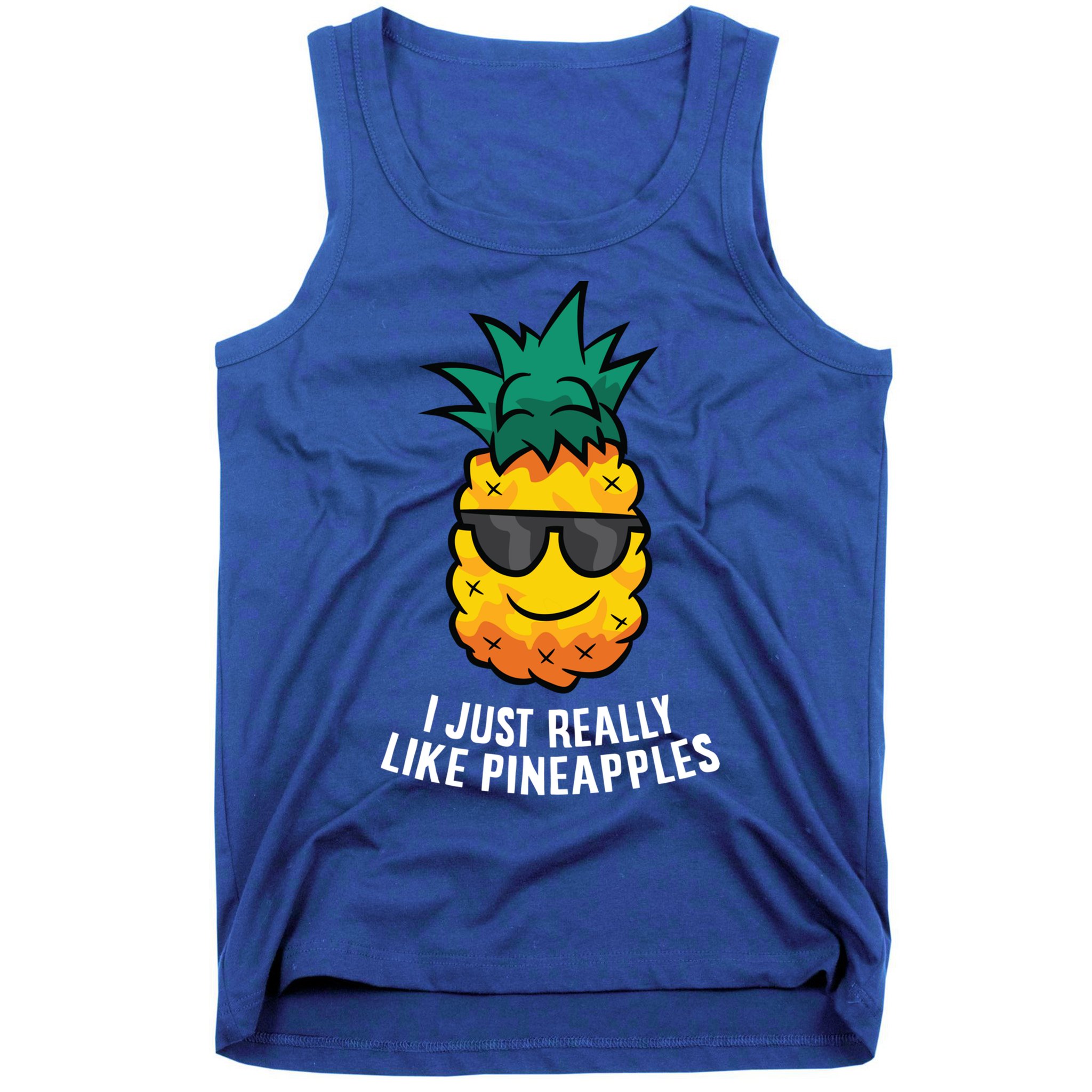 I Just Really Like Pineapples Cute Pineapple Summer Funny Gift Tank Top