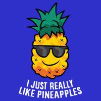 I Just Really Like Pineapples Cute Pineapple Summer Funny Gift Toddler T-Shirt