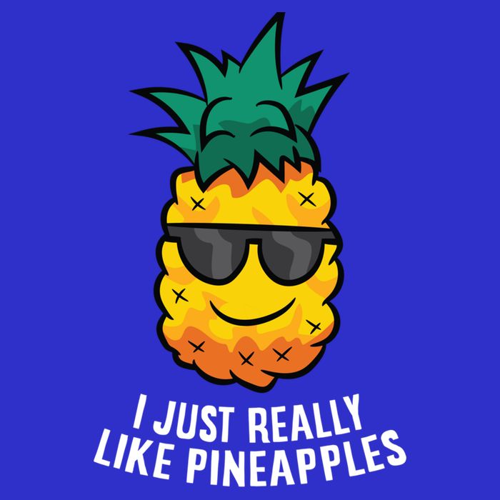 I Just Really Like Pineapples Cute Pineapple Summer Funny Gift Toddler T-Shirt