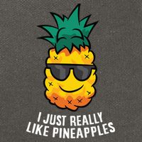 I Just Really Like Pineapples Cute Pineapple Summer Funny Gift Cotton Canvas Backpack
