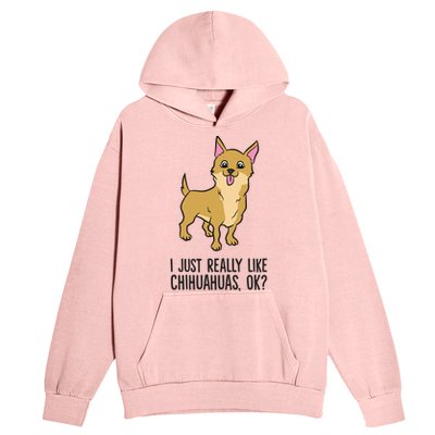 I Just Really Like Chihuahuas Ok? Cute Chihuahua Great Gift Urban Pullover Hoodie