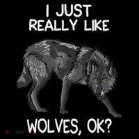 I Just Really Like Wolves Funny Wolf Lover Quote T-Shirt