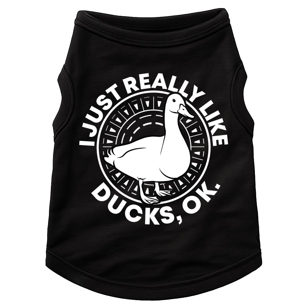 I Just Really Like Ducks Funny Vintage Duck Gift Doggie Tank