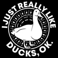 I Just Really Like Ducks Funny Vintage Duck Gift Doggie Tank