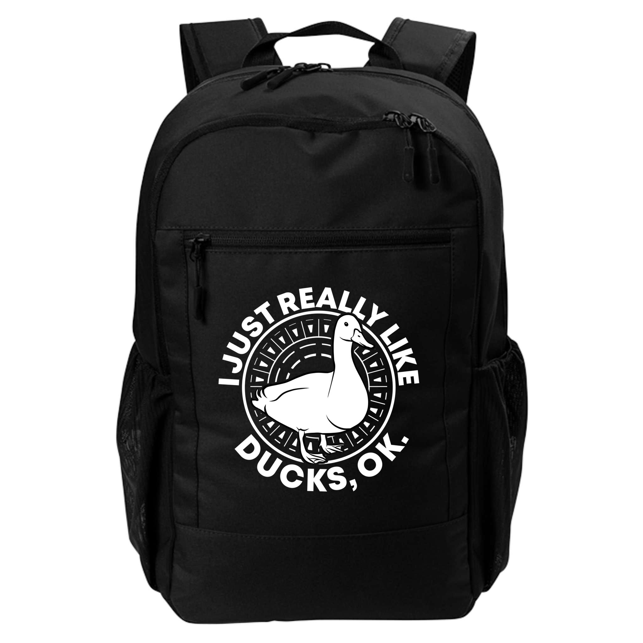 I Just Really Like Ducks Funny Vintage Duck Gift Backpack