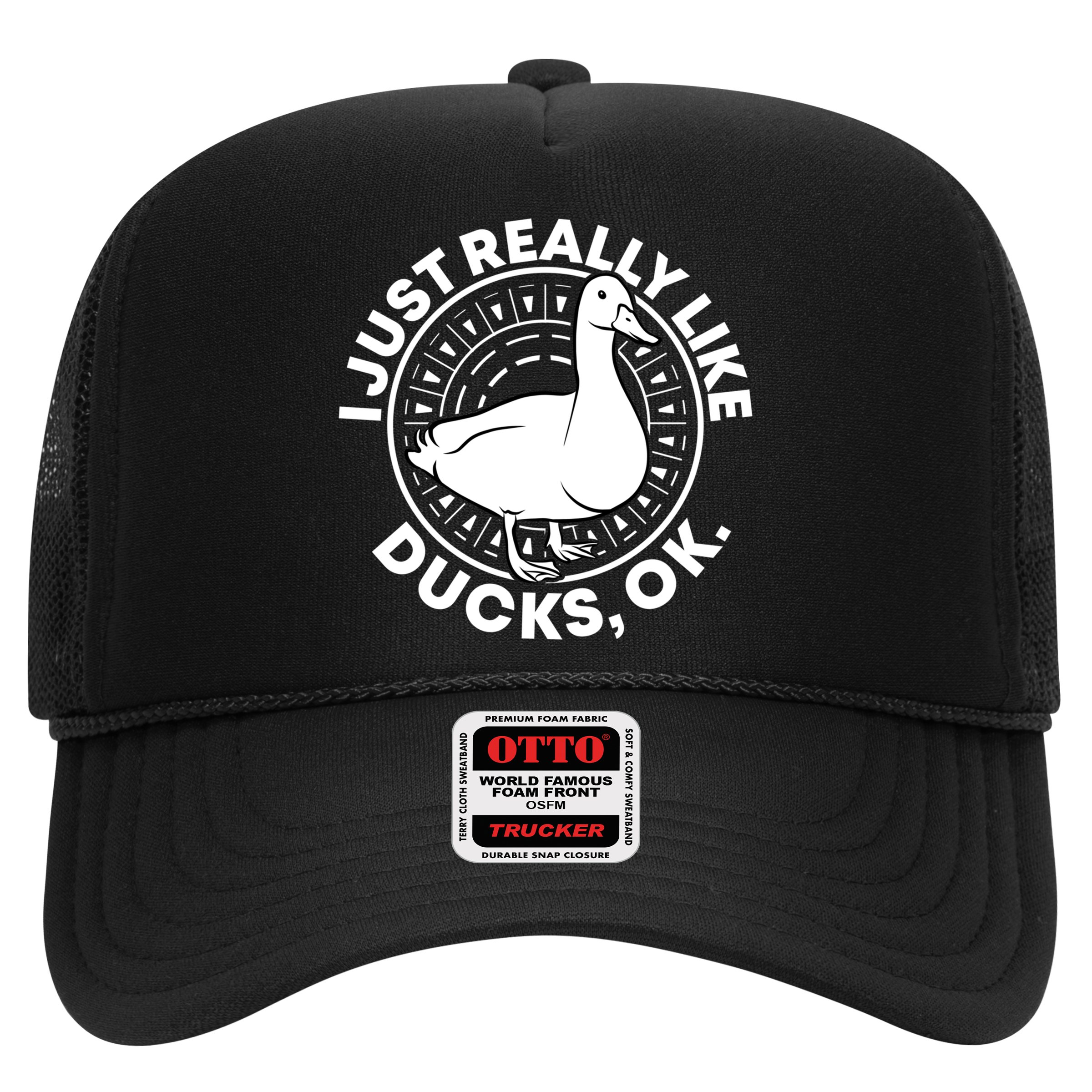 I Just Really Like Ducks Funny Vintage Duck Gift Hat
