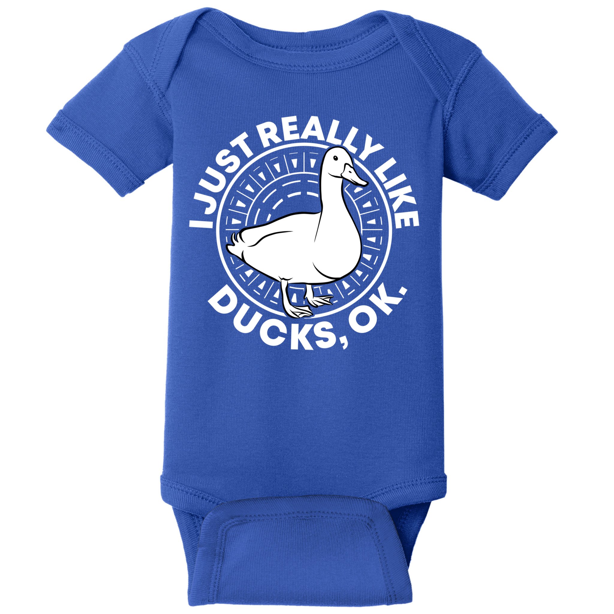 I Just Really Like Ducks Funny Vintage Duck Gift Baby Bodysuit