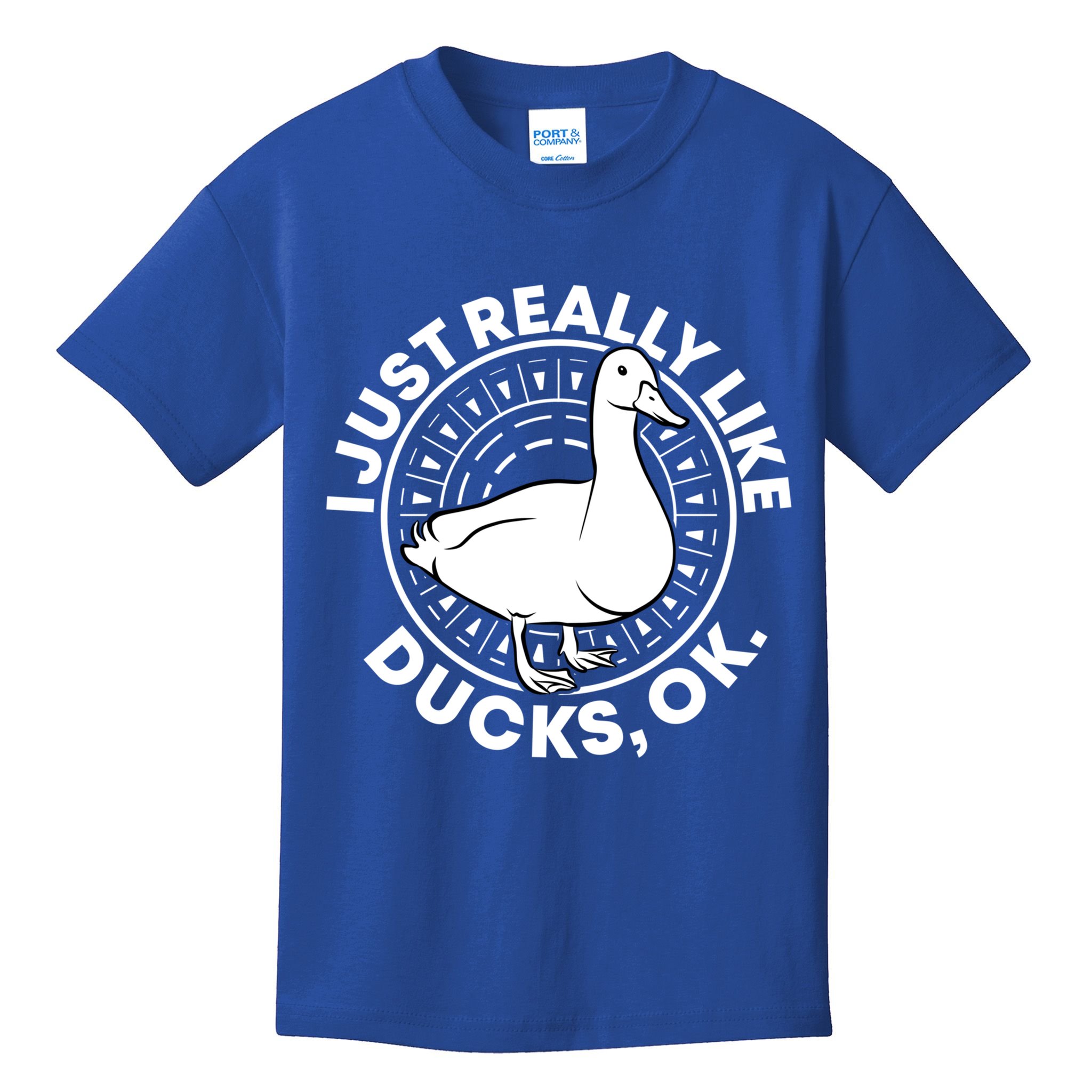 I Just Really Like Ducks Funny Vintage Duck Gift Kids T-Shirt