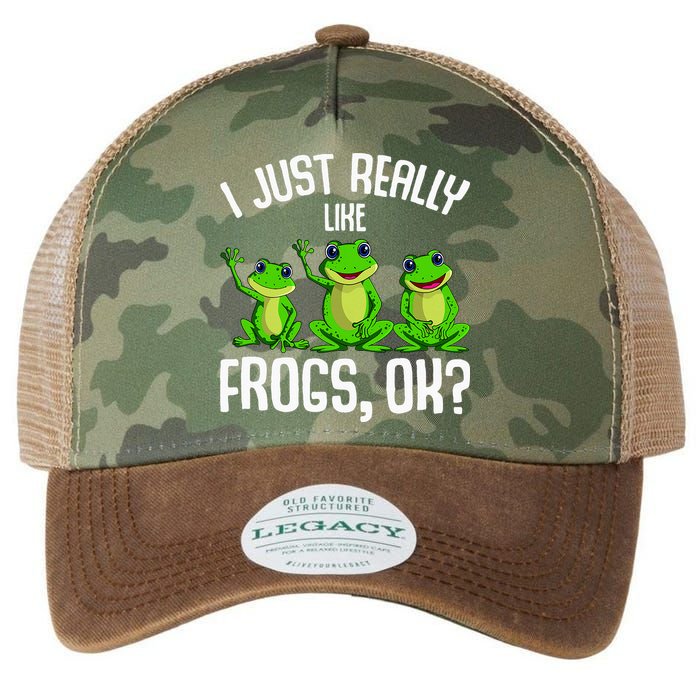 I Just Really Like Frogs Legacy Tie Dye Trucker Hat