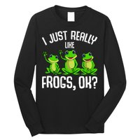 I Just Really Like Frogs Long Sleeve Shirt